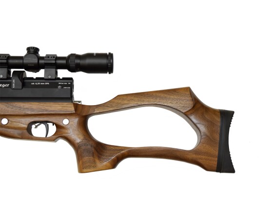 Пневматическая винтовка Jager SP Карабин (PCP, 6.35 мм, дерево, 470 мм)