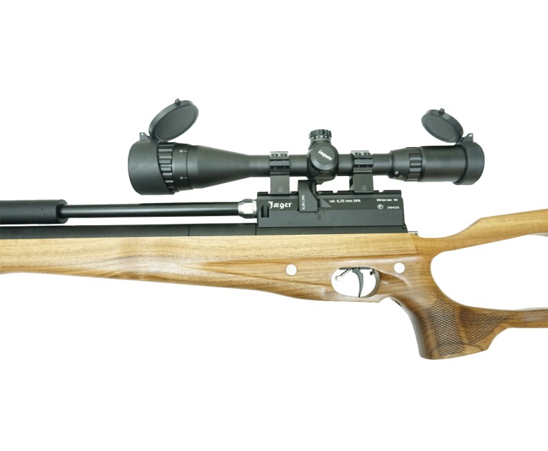 Пневматическая винтовка Jager SPR Карабин (PCP, 6.35 мм, дерево, 470 мм)
