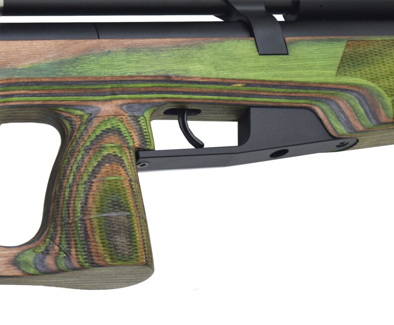 Пневматическая винтовка Jager SPR BullPup (PCP, 6.35 мм, ламинат, зеленый, 470 мм)