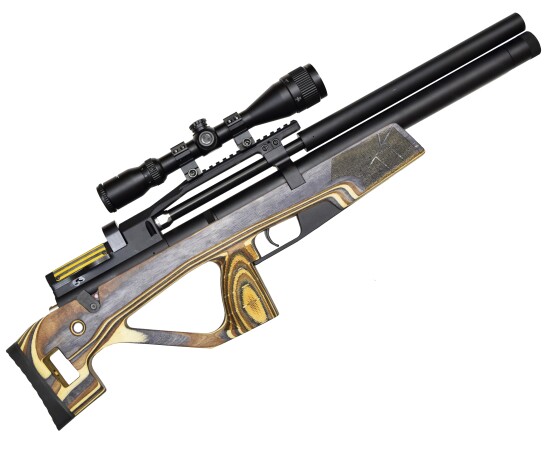 Пневматическая винтовка Jager SPR BullPup (PCP, 6.35 мм, ламинат, желтый, 470 мм)