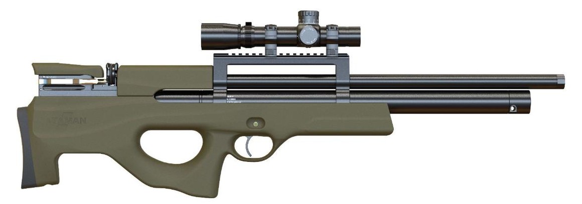 Пневматическая винтовка Ataman BULLPUP M2R 436/SL 6.35 (оливковый софт - тач, магазин в комплекте)