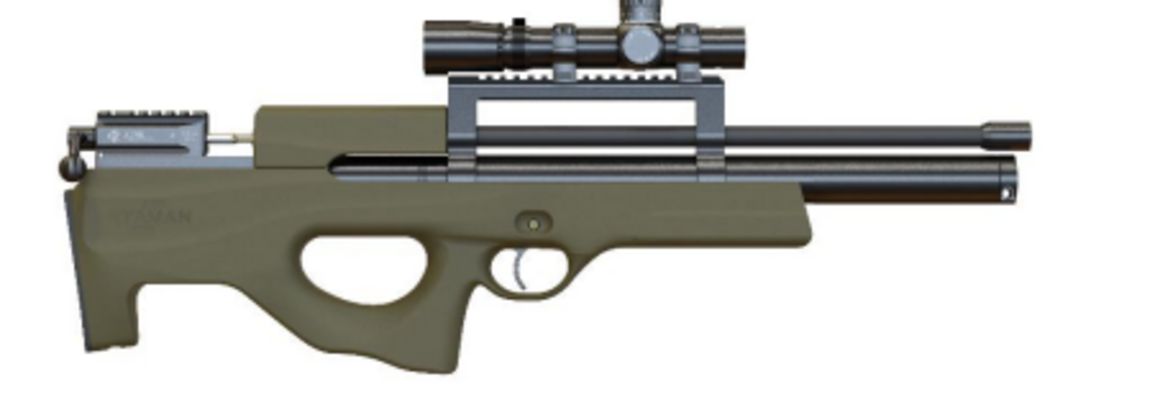 Пневматическая винтовка Ataman bullpup ML15 B35/RB 5.5 (оливковый софт - тач)